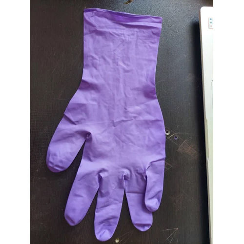 Purple Nitrile Powder Free Gloves