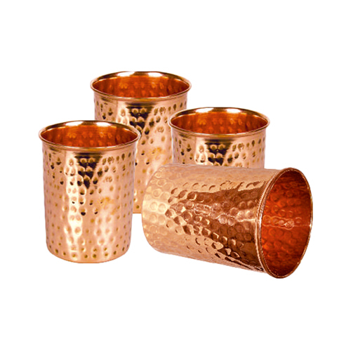 Copper Hammered Glass