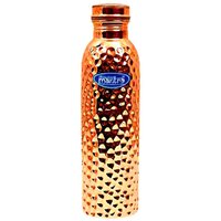 Metal Copper Hammered Bottle