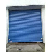 Automatic Rolling Shutter - Steel, Perforated Design,  High Quality, Blue Color | Automatic Operation, Weather Resistant, Impact-Resistant Security Solution