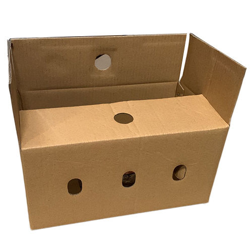 Glossy Lamination 2 Kg Brown Corrugated Packaging Box