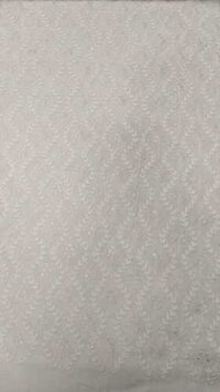Embroidery Banglori Silk Fabric - 45 Inches Wide, Off-white Color, 150 Gsm Weight, Embroidered Design | Ideal For Apparel, Home Decor, And Craft Projects, Dry Clean Only