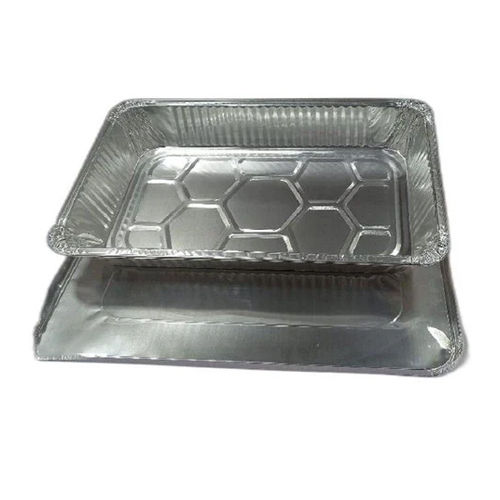 Silver 9000 Ml Full Deep Aluminum Foil Containers With Lid