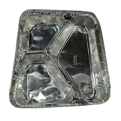 Silver 3 Cp Aluminum Foil Container