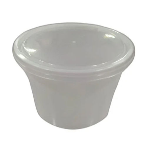 Regular 400 Ml White Plastic Container