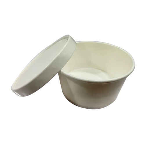 White 400 Ml Paper Tub Paper Lid