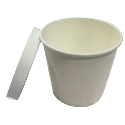 White 750 Ml Paper Glass