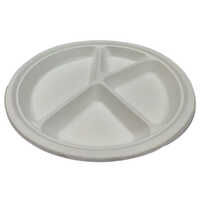 11 Inch 4 CP Bagasse Disposable Plate