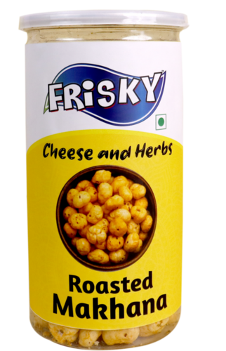 Frisky Cheese And Herbs Makhana Fox Nut Healthy Zero Cholesterol  High Protein Snack Broken (%): 0%