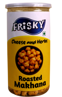 Frisky Cheese and Herbs Makhana Fox Nut Healthy Zero Cholesterol  High Protein Snack
