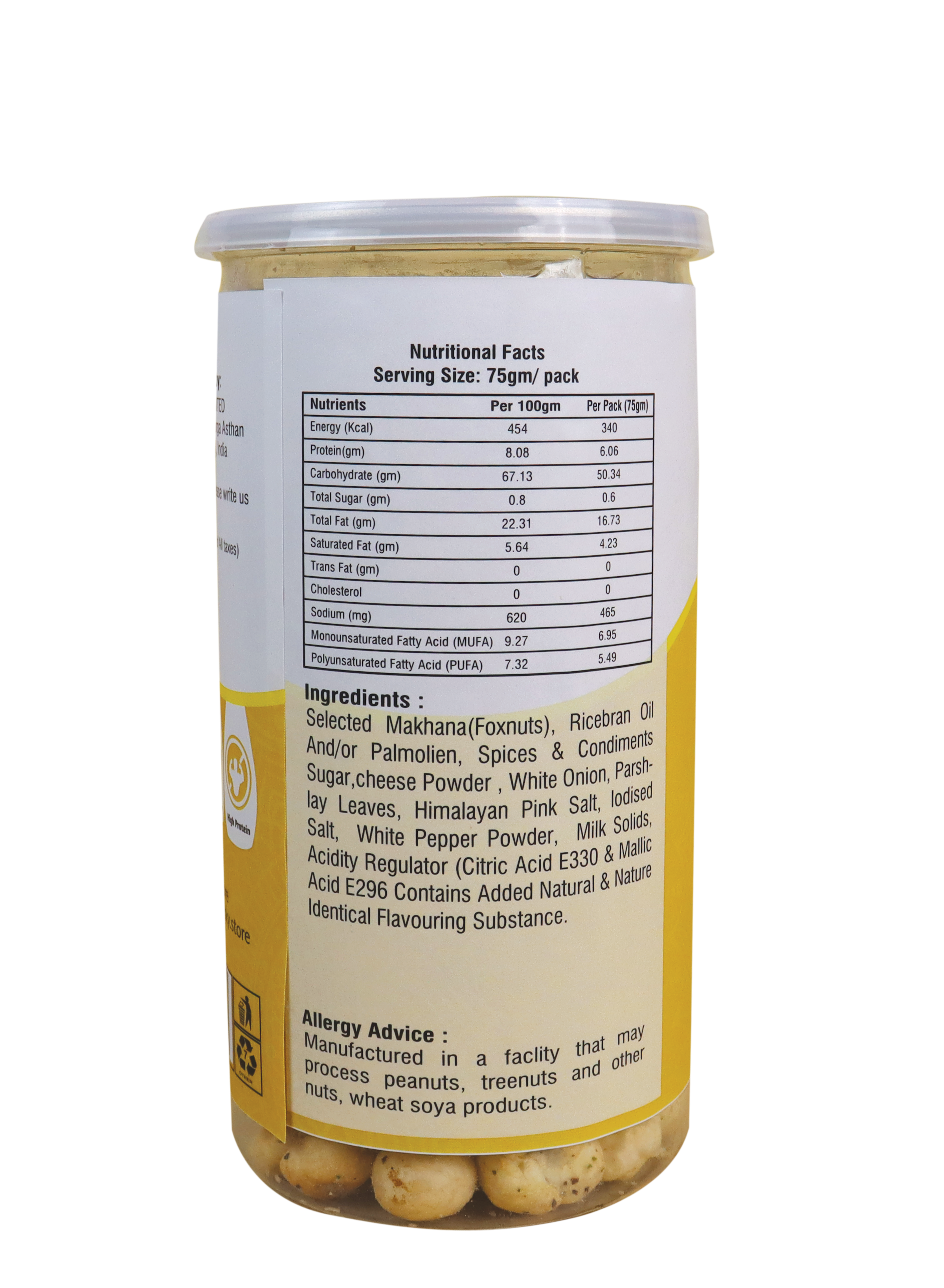 Frisky Cream and Onion Makhana Fox Nut Healthy Zero Cholesterol  High Protein Snack