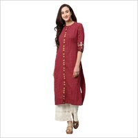 Women Printed Straight Kurta