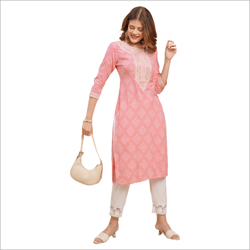 Women Printed Straight Kurta