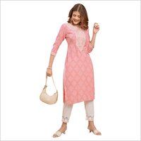 Women Printed Straight Kurta