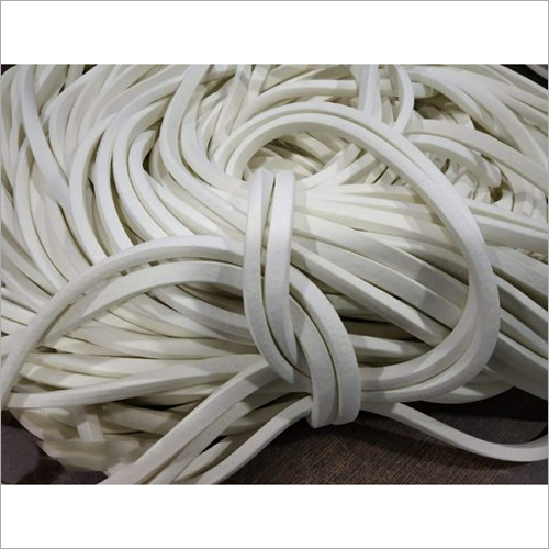 Silicone Rubber Square Beading - Rubber Material, White Color | Durable and Versatile Beading Solution for Crafting and DIY Projects