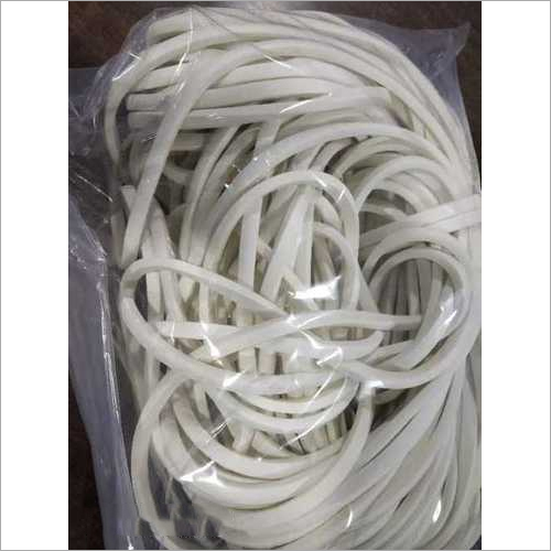White Extruded Rubber Profiles