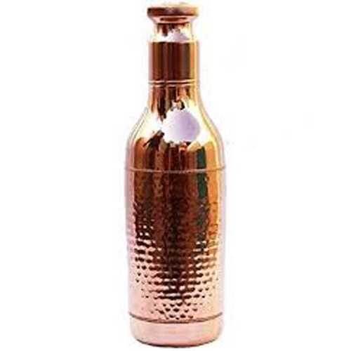 Pure Copper Royal Hammered Designed Bottle Diameter: 9 Centimeter (Cm)