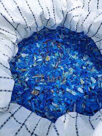 HDPE Drum Regrind Blue Color