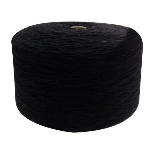 Black Dyed Cotton Yarn, 100% Cotton