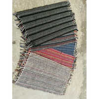 Cotton Handloom Rugs - Rectangular Design, Multicolor Options | Modern Anti-slip, Quick Drying Handcrafted Cotton For Home & Office Decor