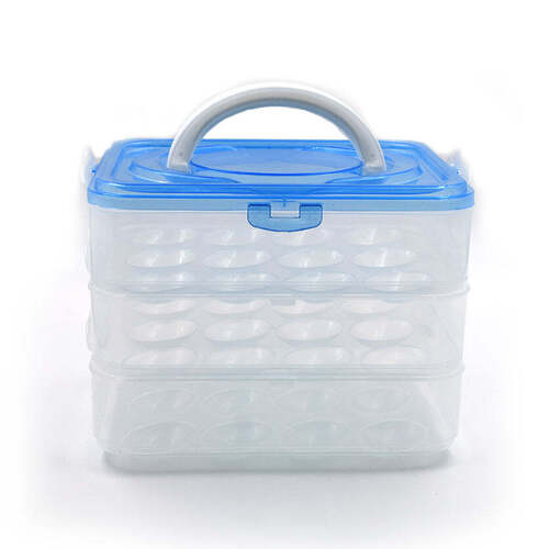 3-Layer Plastic Refrigerator Egg Storage Box (36 Grid) (2643)