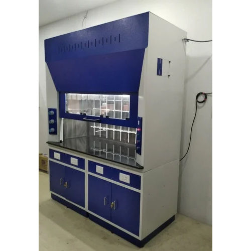 Blue And White 6 X 3 Ft Laboratory Fume Hood