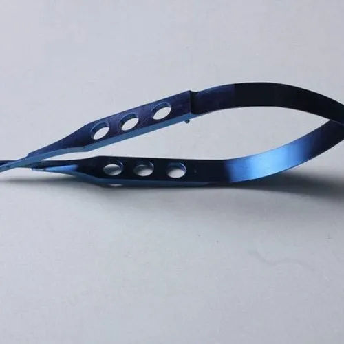 Titanium Shriyan Castroviejo Micro Scissors Curved Pointed Tip