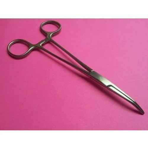 Curved Hemostat Forceps Locking Clamps Color Code: Silver