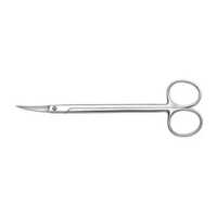 Kelly Scissors 6.25 Serrated Blade Curved - Stainless Steel, 6.25 Inch Size, Silver Color | Suitable For Clinic & Hospital Use