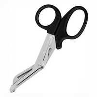 Utility Scissors - Stainless Steel/plastic,  Clinic Use | Black Color, Ideal For Clinics And Hospitals