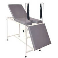 Three Fold Delivery Table - Stainless Steel, Silver Finish | Ideal For Clinics And Hospitals