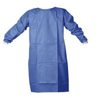 Disposable Ot Gown - Non Woven Material, Free Size, Blue Color | Ideal For Hospital Use, Reliable And Comfortable Protection