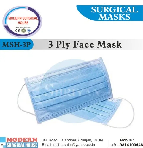 3 Ply Face Mask Application: Medical Purpose