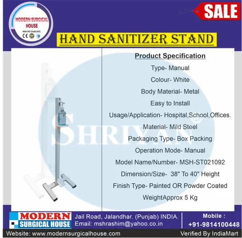 Foot Hand Sanitizer Stand