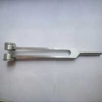 C 128 Tuning Fork - Aluminum Alloy Material, Silver Color | Designed For Hospital Use, Precision Tuning For Medical Applications
