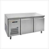 Silver Two Door Under Counter Chiller