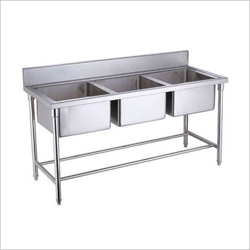 Durable Three Sink Unit