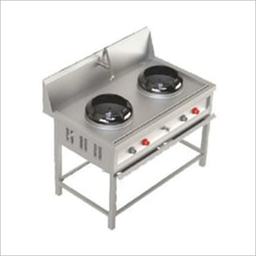 Polished Two Burner Chinese Range