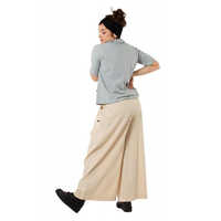 ग्रे शर्ट टॉप और पलाज़ो सेट