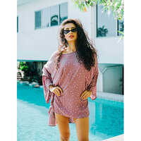 Printed Top - Organic Cotton Fabric, Customized Size, Pink & Other Colors | Breathable, Washable, Full Sleeves, Modern Printed Design 