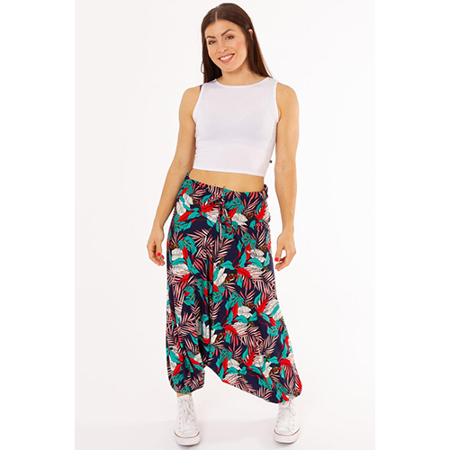 Floral Cotton Printed Trouser