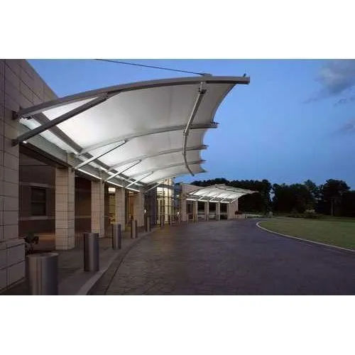 White Waterproof Awning Tensile Structure