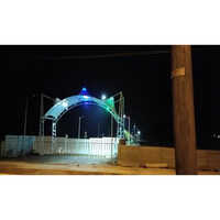 Outdoor Modular Tensile Structure Entrance Gate - Pvc Material, Dome Shape, White Color | Low-maintenance, Easy Installation, Customizable Design