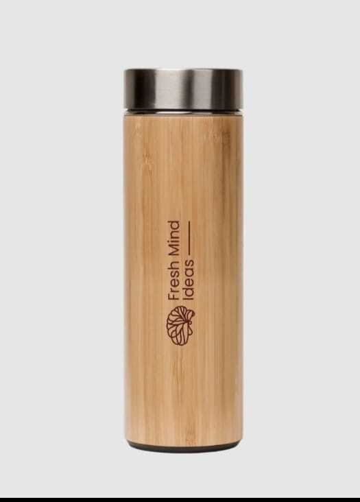 Bamboo Steel Vaccum Flask