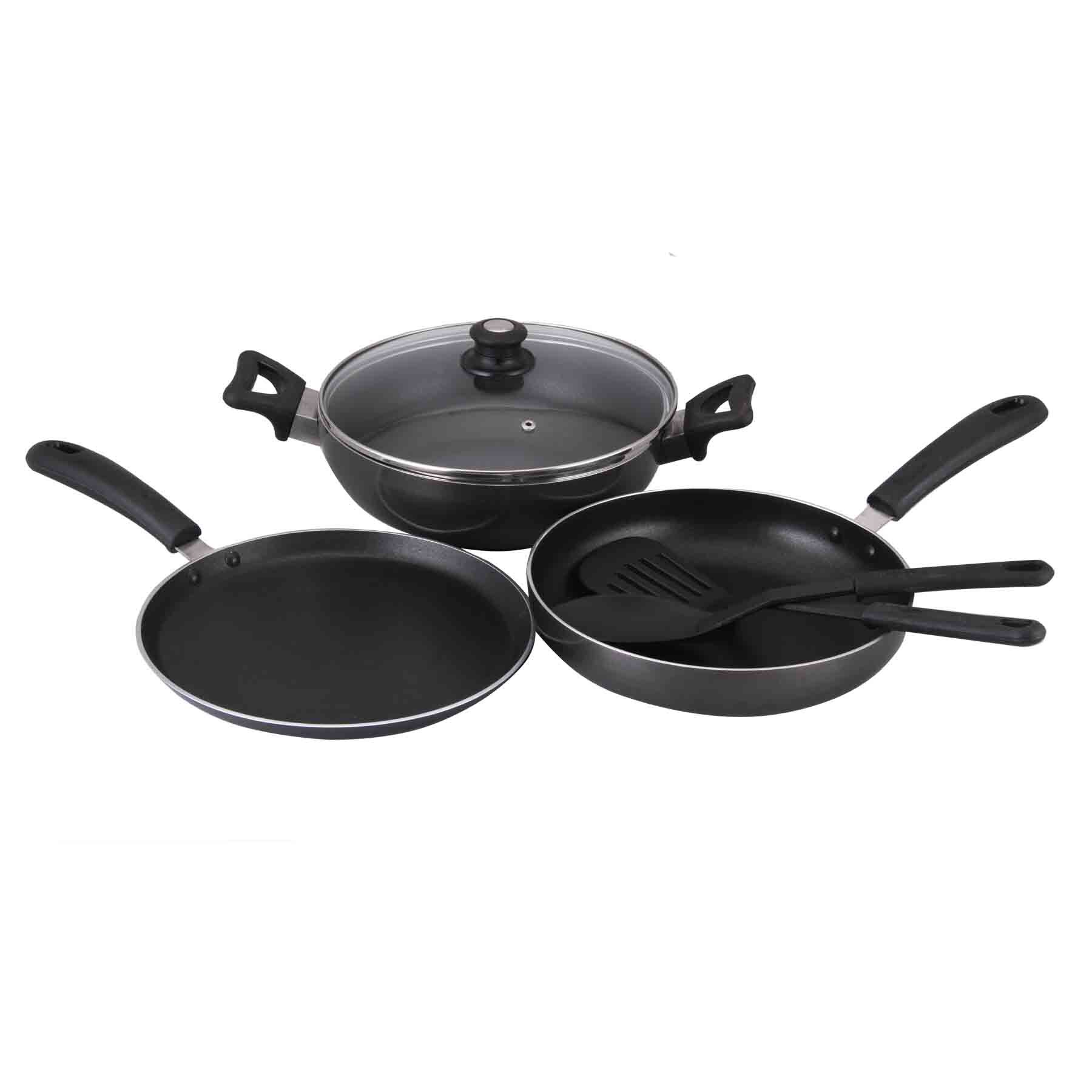 4 PIECES  INDUCTION BASED  NON STICK COOKWARE SET