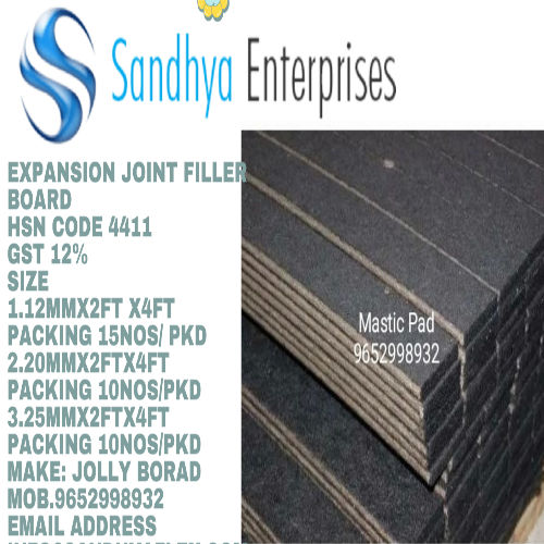 Expansion Joint Mastic Pad