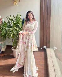 Havvy Embroidery Work With Real Mirror Hand Work Salwar Suit