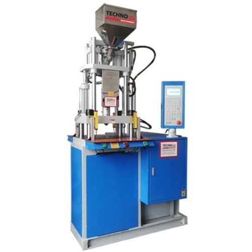 Blue Double Production Vertical Injection Molding Machine 45 Ton