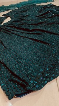 Georget lehnga with heavy sequnece work
