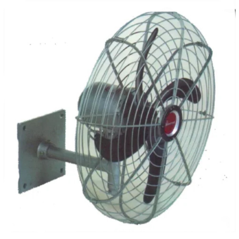 Pedestal and Wall Mounted Air Circulator Fan - Stainless Steel, 18-30 Inch Size, Silver Color, 90-200 Watt Power, 1445 RPM Speed, 4 Blades, 230 Volt AC/DC Supply, 1 Year Warranty